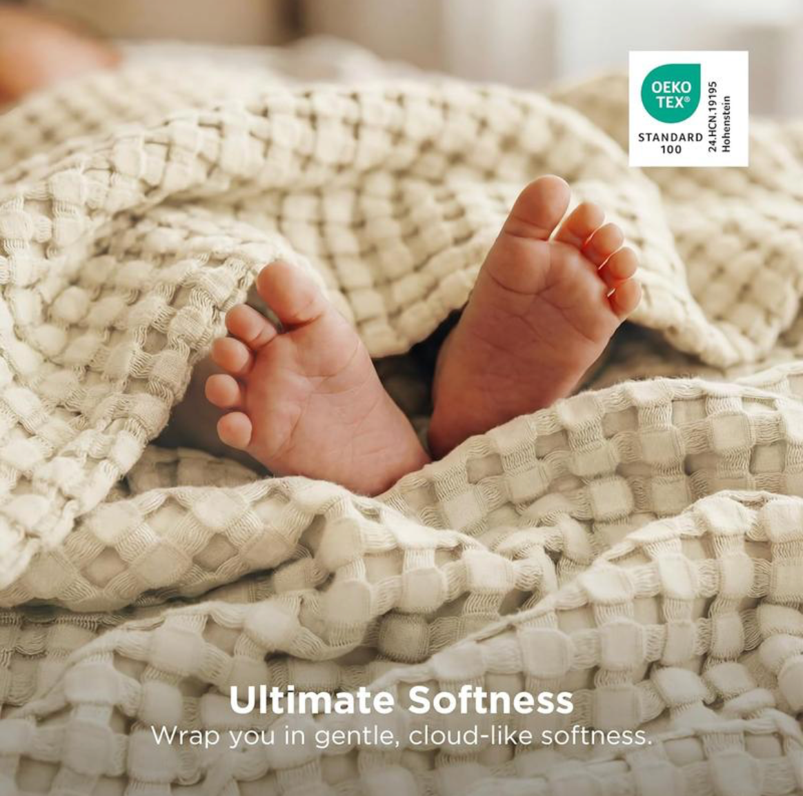 Cooling Bamboo Waffle Blanket