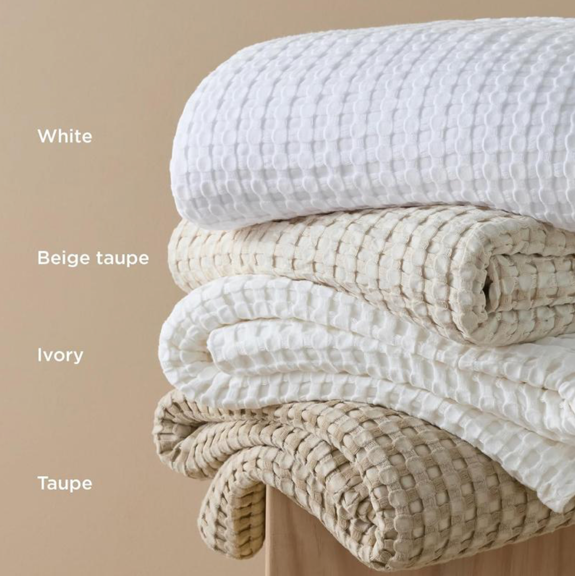 Cooling Bamboo Waffle Blanket