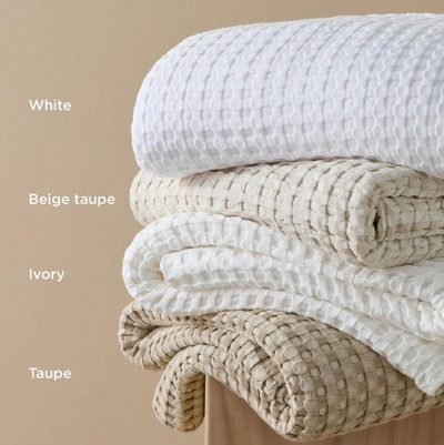 Cooling Bamboo Waffle Blanket